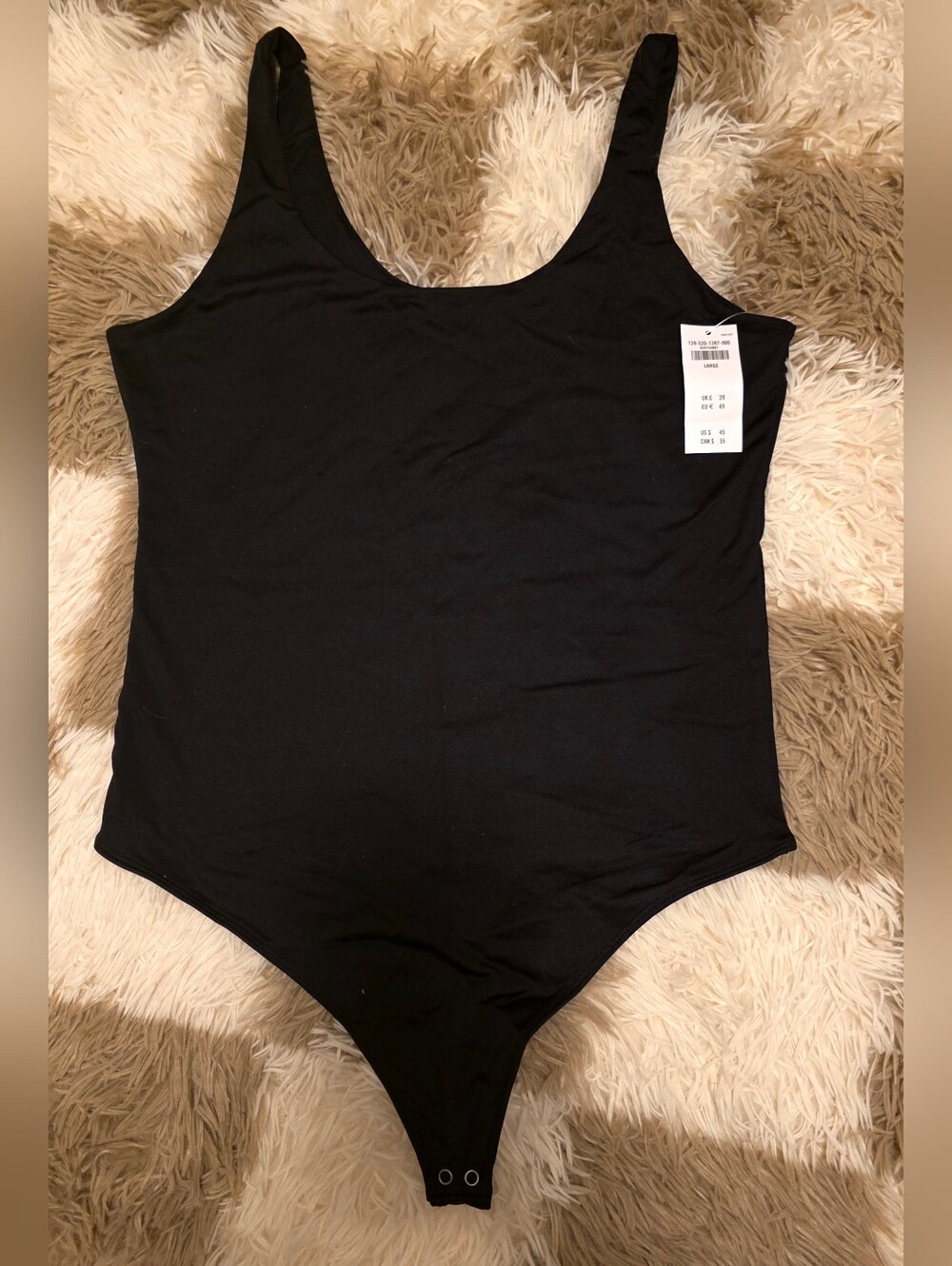 Abercrombie & Fitch Black Tank Bodysuit